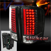 Chevrolet Silverado 2007-2008 Black LED Tail Lights