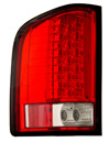 Chevrolet Silverado 2007-2008 Red/Clear LED Tail Lights