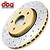 Pontiac Gto  2004-2004 Dba Street Series Cross Drilled And Slotted - Rear Brake Rotor