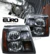 2003 Cadillac Escalade   Black W/o Hid Type Euro Crystal Headlights