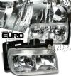 2000 Cadillac Escalade   Chrome Euro Crystal Headlights