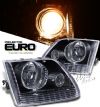 Ford Expedition 1997-2003  Black Euro Style Euro Crystal Headlights
