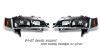 Honda Accord 1994-1997  Black W/amber Corner Euro Crystal Headlights