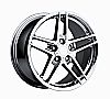 Chevrolet Corvette 1997-2012 17x8.5 5x4.75 +56 C6 Z06 Style Wheel - Chrome With Cap 