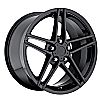 Chevrolet Corvette 1997-2012 17x8.5 5x4.75 +56 C6 Z06 Style Wheel - Gloss Black With Cap 