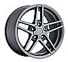 Chevrolet Corvette 1997-2012 18x10.5 5x4.75 +58 C6 Z06 Style Wheel - Grey With Cap 