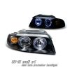 Audi A4 1996-2001  Black 1pc W/halo Projector Headlights