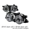 Bmw 5 Series 1989-1995  Chrome W/halo Projector Headlights