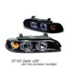 Bmw 5 Series 1997-2003  Black 1pc W/halo Projector Headlights
