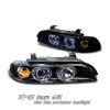 1997 Bmw 5 Series   Black 1pc W/halo Projector Headlights