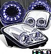 Chevrolet Corvette C5 1997-2004 Halo Projector Headlights - Chrome Housing Clear Lens 