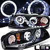 Chevrolet Impala  2000-2005 Projector  W/LED Signal Headlights - Black Housing Clear Lens 