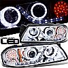 Chevrolet Impala  2000-2005 Projector  W/LED Signal Headlights - Chrome Housing Clear Lens 