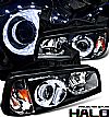 Dodge Charger  2006-2010 1 Pc Projector Headlights - Black Housing Clear Lens 