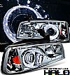 Dodge Charger  2006-2010 1 Pc Projector Headlights - Chrome/Amber Housing Smoke Lens 