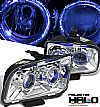 2007 Ford Mustang   Halo Projector Headlights - Chrome Housing Clear Lens 