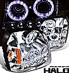 2009 Gmc Yukon   Halo Projector Headlights - Chrome/Amber Housing Clear Lens 