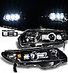2008 Honda Civic 2dr  Projector  W/LED Headlights - Black Housing Clear Lens 