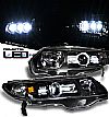 2006 Honda Civic 2dr  Projector  W/LED Headlights - Black Housing Clear Lens 