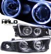 Mitsubishi Galant 1999-2003  Black W/ Halo Led Projector Headlights