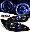 2002 Toyota Camry   Halo Projector Headlights - Black Housing Clear Lens 