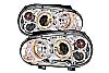 1999 Volkswagen Golf Iv  Halo Projector Headlights - Chrome Housing Clear Lens 
