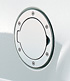 Fuel Door Covers - Ford Excursion Chrome Fuel Door Covers