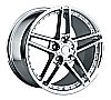 1997 Chevrolet Corvette  20x11 5x4.75 +64 - C6 Z06 Motorsport Wheel -  Chrome With Cap 