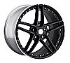 2002 Chevrolet Corvette  20x11 5x4.75 +64 - C6 Z06 Motorsport Wheel -  Black Machine Lip With Cap 