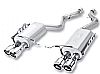 Bmw M3 Coupe/Conv 2008-2011 Borla 2.75" Rear Exhaust Section "s-Type" - Dual Round Rolled Angle-Cut