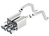 Chevrolet Corvette C6 6.0l/6.2l V8 2005-2008 Borla 2.5", 2" Rear Exhaust Section  "touring" - Dual Round Rolled Angle-Cut