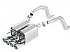 Chevrolet Corvette C6 6.0l/6.2l V8 2005-2008 Borla 2.5", 2" Rear Exhaust Section  "atak" - Dual Round Rolled Angle-Cut