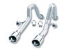 Chevrolet Corvette C5/Z06 5.7l V8 1997-2004 Borla 2.5" Rear Exhaust Section / Pipes Only - Single Round Rolled Angle-Cut Lined