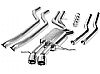 Bmw 1 Series 135i 2008-2011 Borla 2.75", 2.25" Cat-Back Exhaust System (offroad Only) - Dual Round Rolled Angle-Cut