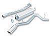 Chevrolet Silverado 1500 1999-2007 Borla 3" Cat-Back Exhaust System - Single Round Rolled Angle-Cut  Long X Single Round Rolled Angle-Cut Intercooled" Dia