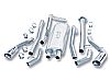 Cadillac Escalade  Esv 6.0l 2003-2006 Borla 2.5", 2.25" Cat-Back Exhaust System - Single Round Rolled Angle-Cut Lined Resonated