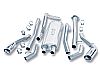 Cadillac Escalade Ext 6.0l 2002-2006 Borla 2.5", 2.25" Cat-Back Exhaust System - Single Round Rolled Angle-Cut Lined Resonated