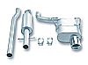 Mini Cooper  2002-2007 Borla 2.25" Cat-Back Exhaust System - Single Round Rolled Angle-Cut Lined