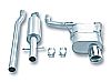 2007 Mini Cooper   Borla 2.25" Cat-Back Exhaust System - Single Round Rolled Angle-Cut Lined