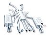 Cadillac CTS  2003-2004 Borla 2" Cat-Back Exhaust System - Single Round Rolled Angle-Cut Lined