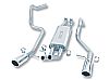 Gmc Sierra 1500 6.0l V8 (incl Hd) 2001-2007 Borla 2.75", 2.25" Cat-Back Exhaust System - Single Round Rolled Angle-Cut  Long X Single Round Rolled Angle-Cut Intercooled" Dia