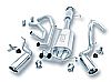 2003 Toyota 4Runner   Borla 2.5", 2" Cat-Back Exhaust System - Single Round Rolled Angle-Cut Lined Resonated