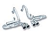 1998 Chevrolet Corvette C5/Z06 5.7l V8  Borla 2.5", 2" Cat-Back Exhaust System "s-Type" - Dual Round Rolled Angle-Cut