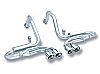 Chevrolet Corvette C5/Z06 5.7l V8 1997-2004 Borla 2.5", 2" Cat-Back Exhaust System "s-Type" - Dual Oval Rolled Angle-Cut