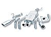 2004 Dodge Ram 1500 5.7l V8 Hemi  Borla 3", 2.25" Cat-Back Exhaust System - Single Oval Rolled Angle-Cut Lined