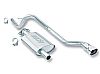 Jeep Cherokee 4.0l 6cyl 2000-2001 Borla 2.25", 2" Cat-Back Exhaust System - Single Square Angle-Cut Intercooled Tips