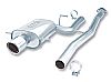 Subaru WRX  2002-2007 Borla 3" Cat-Back Exhaust System "s-Type" - Single Round Rolled Angle-Cut Phantom