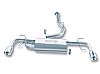 Mazda Rx-8  2004-2008 Borla 3", 2.25" Cat-Back Exhaust System - Single Round Rolled Angle-Cut Lined