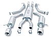 2003 Ford Thunderbird   Borla 2.25", 2" Cat-Back Exhaust System - Single Round Rolled Angle-Cut Lined