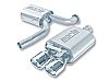 Chrysler Crossfire 3.2l V6 2004-2006 Borla 2.5" Cat-Back Exhaust System - Dual Oval Rolled Angle-Cut Tips
